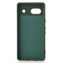Силіконовий чохол SOFT Silicone Case для телефону Google Pixel 7A (без лого) темно-зелений