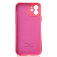 Силіконовий чохол SOFT Silicone Case для телефону iPhone 12 (без лого) малиновий