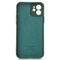 Силіконовий чохол SOFT Silicone Case для телефону iPhone 12 (без лого) темно-зелений