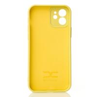 Силіконовий чохол SOFT Silicone Case для телефону iPhone 12 (без лого) лимонний