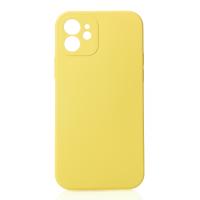 Силіконовий чохол SOFT Silicone Case для телефону iPhone 12 (без лого) лимонний