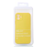 Силіконовий чохол SOFT Silicone Case для телефону iPhone 12 (без лого) лимонний