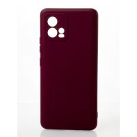 Силиконовый чехол SOFT Silicone Case для Motorola G72 (без лого) бордовый