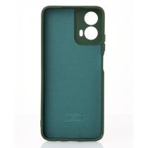Силиконовый чехол SOFT Silicone Case для Moto G34 (без лого) темно-зеленый