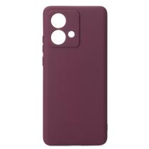 Силиконовый чехол SOFT Silicone Case для Motorola Edge 40 Neo (без лого) бордовый
