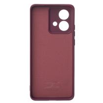 Силиконовый чехол SOFT Silicone Case для Motorola Edge 40 Neo (без лого) бордовый