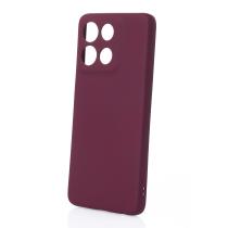 Силиконовый чехол SOFT Silicone Case для Motorola G56 (без лого) бордовый