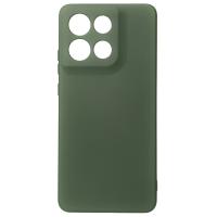 Силиконовый чехол SOFT Silicone Case для Moto G86 (без лого) темно-зеленый