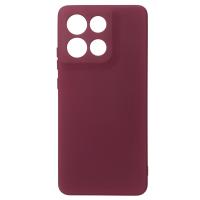 Силиконовый чехол SOFT Silicone Case для Moto G86 (без лого) бордовый