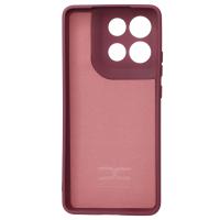 Силиконовый чехол SOFT Silicone Case для Moto G86 (без лого) бордовый
