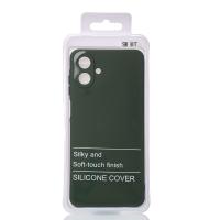 Силиконовый чехол SOFT Silicone Case для Samsung A07 (без лого) темно-зеленый