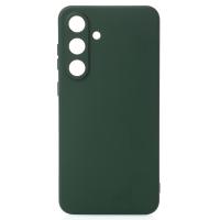 Силіконовий чохол SOFT Silicone Case для телефону Samsung S25 FE (без лого) темно-зелений