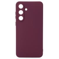Силіконовий чохол SOFT Silicone Case для телефону Samsung S25 FE (без лого) бордовий