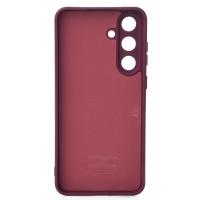 Силіконовий чохол SOFT Silicone Case для телефону Samsung S25 FE (без лого) бордовий