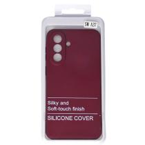 Силиконовый чехол SOFT Silicone Case для Samsung A37 (без лого) бордовый