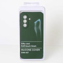 Силиконовый чехол SOFT Silicone Case для Samsung A27 (без лого) темно-зеленый