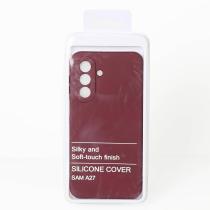 Силиконовый чехол SOFT Silicone Case для Samsung A27 (без лого) бордовый