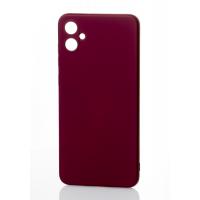 Силиконовый чехол SOFT Silicone Case для Samsung A05 (без лого) бордовый