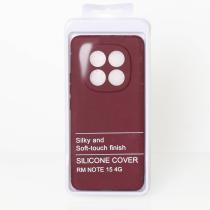 Силіконовий чохол SOFT Silicone Case для телефону Xiaomi Redmi Note 15 4G (без лого) бордовий