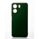 Силіконовий чохол SOFT Silicone Case для телефону Xiaomi Redmi 13C 4G (без лого) темно-зелений