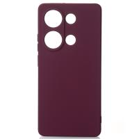 Силіконовий чохол SOFT Silicone Case для телефону Xiaomi Redmi Note 13 4G (без лого) бордовий