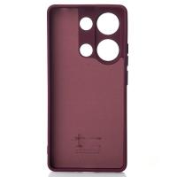 Силіконовий чохол SOFT Silicone Case для телефону Xiaomi Redmi Note 13 4G (без лого) бордовий