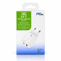 СЗУ DC блок (1 PD / 20W Fast Charger + 1 QC3.0) (CA-F17) белый