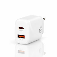 СЗУ DC блок (1 PD / 20W Fast Charger + 1 QC3.0) (CA-F17) белый