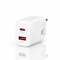 СЗУ DC блок (1 PD / 20W Fast Charger + 1 QC3.0) (CA-F17) белый