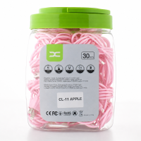 USB cable DC Lightning (CL-11) 30pcs/bottle, 1m розовый
