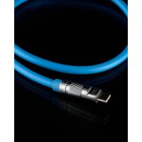 USB cable DC Type-C to Type-C (CL-F28B) OD6.0/ PD/ 60W/ 1.2m голубой