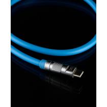 USB cable DC Type-C to Type-C (CL-F28B) OD6.0/ PD/ 60W/ 1.2m голубой