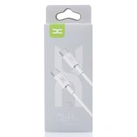 USB cable DC Type-C to Type-C (CL-F62) 60W/ 2m белый
