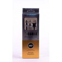 USB cable X-Cable 3in1 Magnetic, Lightning/MicroUSB/Type-C черный