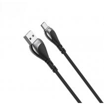 USB cable XO Type-C (NB218) Zink Alloy/Anti-Breakage/2.4A/1m черный
