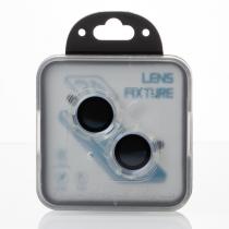 Захисне скло для камери DARK (BOX) iPhone 14 / iPhone 14 Plus / iPhone 15 / iPhone 15 Plus блакитний