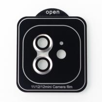 Захисне скло для камери DARK iPhone 11 / iPhone 12 / iPhone 12 mini срібний