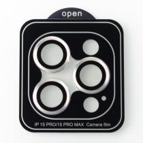 Захисне скло для камери DARK iPhone 15 Pro / iPhone 15 Pro Max срібний