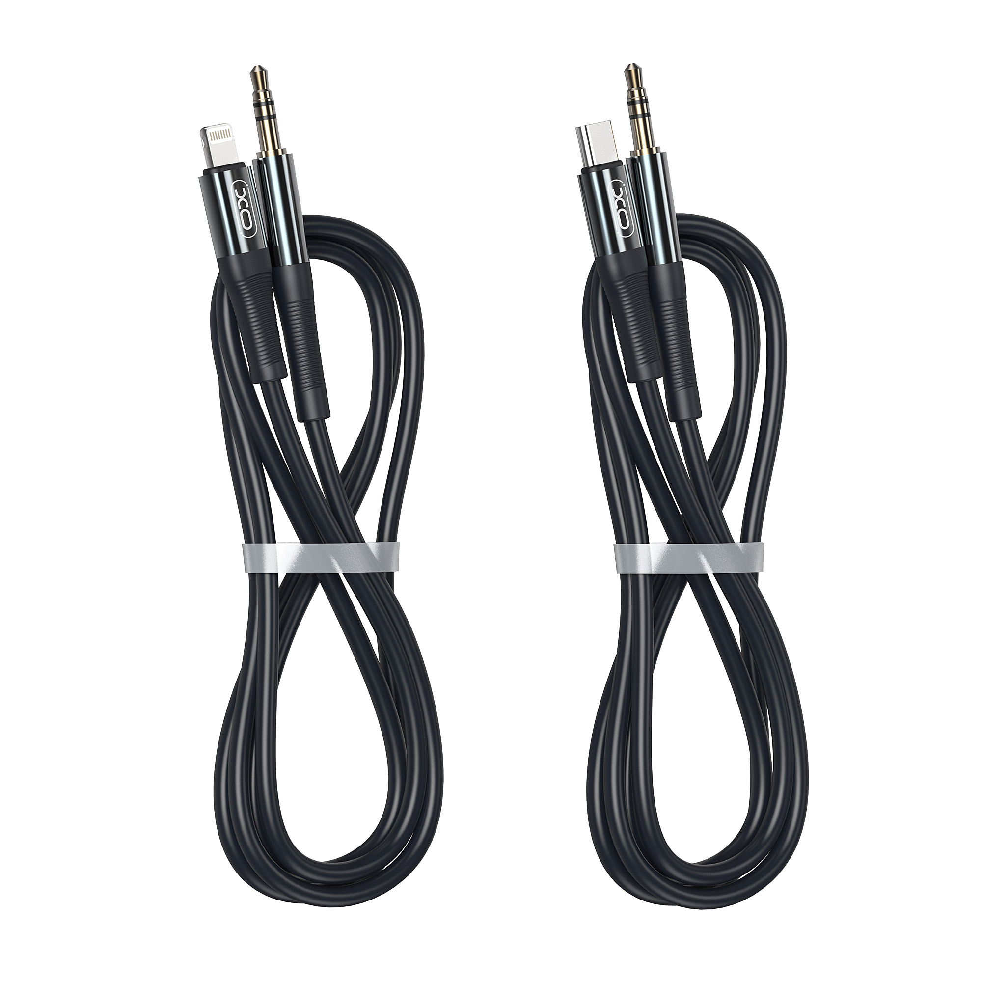AUX- кабель XO (NB-R193B) Type-C to 3.5mm 1m черный