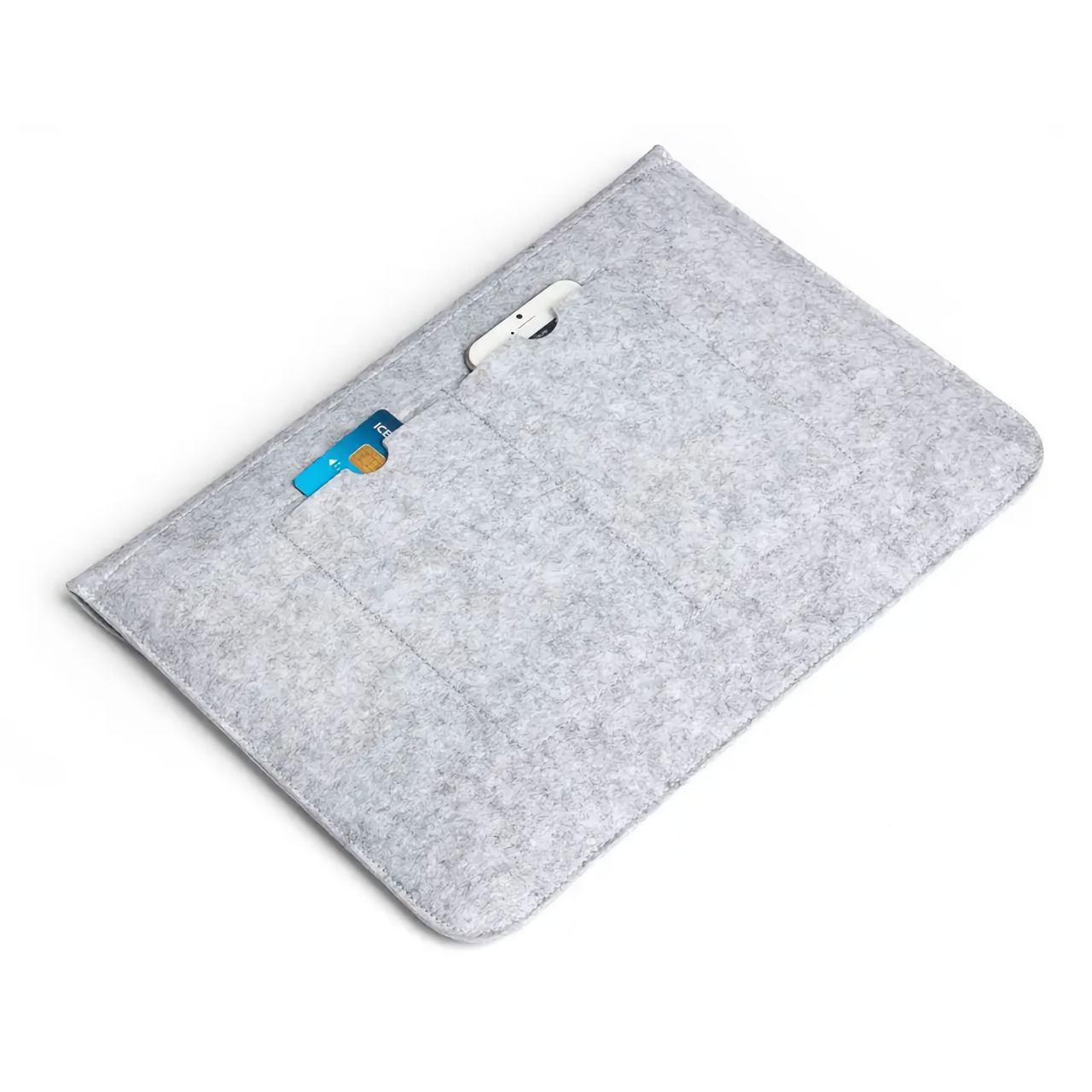 Чехол войлочный универсальный планшет/ноутбук (11.6) на липучке Липучка, серый
