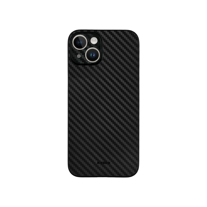 Карбоновый чехол K-DOO Air Carbon (UltraSlim 0.45mm) для iPhone 14 Plus (6,7") черный