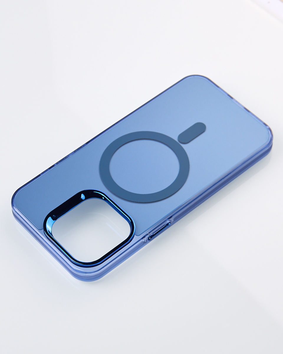 Полиуритановый чехол MagSafe "IMD Colors" для iPhone 11 синий ...