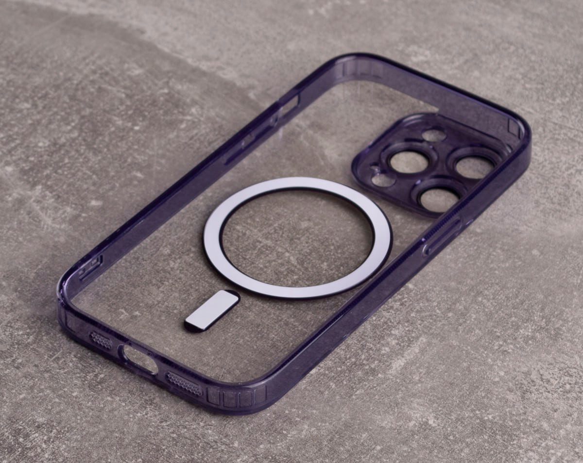 Силиконовый чехол MagSafe SHADE PHONE для iPhone 15 Pro темно